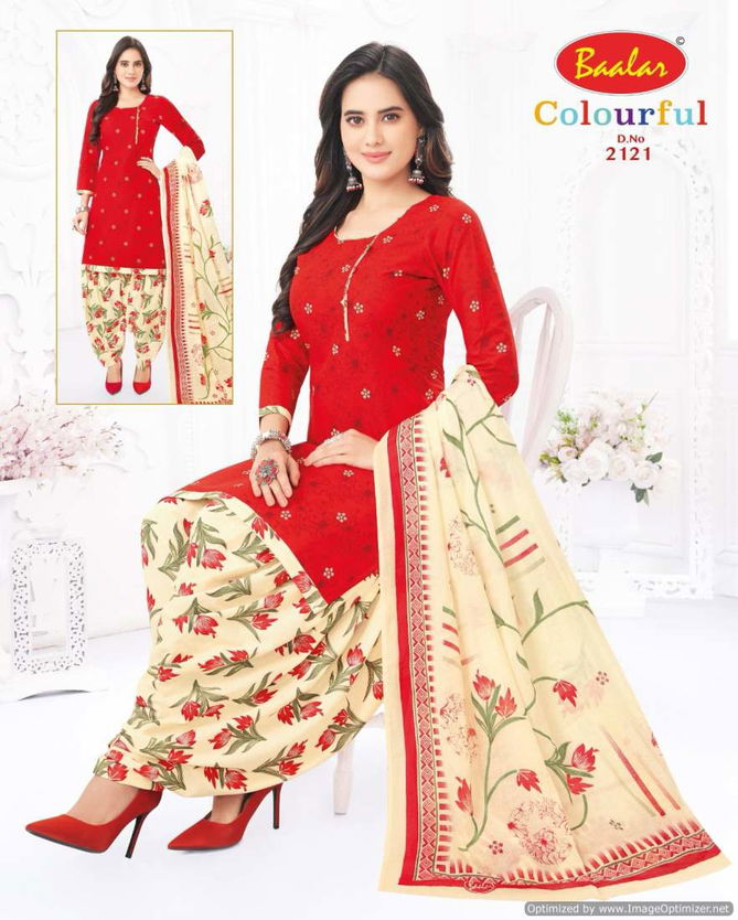 Colourful Vol 21 By Baalar Printed Daily Wear Cotton Dress Material Wholesale Online